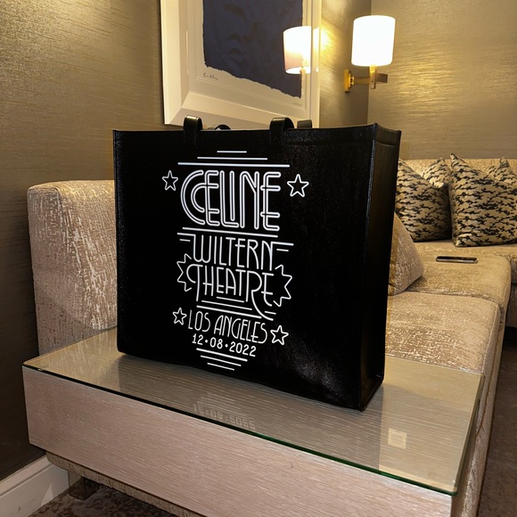 CELINE | LARGE SQUARED CABAS in CALFSKIN WITH CELINE WILTERN PRINT - Picture 2 of 5